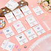 50Pcs 10 Colors Heart Translucent Water Ripple Resin Cabochons DIY-PH0036-55-4