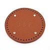 PU Leather Flat Round Bottom FIND-WH0066-38B-2