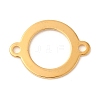 Ion Plating(IP) 304 Stainless Steel Ring Links Connector Charms STAS-U025-12G-1