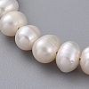 Natural Cultured Freshwater Pearl Beaded Bracelets BJEW-JB04997-3