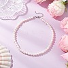 Natural Cultured Freshwater Pearl Two Sides Polished Beaded Necklaces for Women NJEW-JN05334-02-1