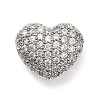 Brass Micro Pave Cubic Zirconia Beads KK-L229-076B-P-1