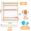 Wooden Multi-Craft Weaving Loom DIY-WH0304-792-2