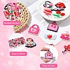 60Pcs 12 Styles Valentine's Day Theme PVC Cabochons FIND-CJ0011-21-3