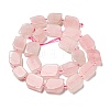Natural Rose Quartz Beads Strands G-G072-B05-02-3