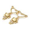 Brass Pave Cubic Zirconia Pendants X-KK-M287-04G-A-2