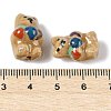 Hand-Painted Porcelain Beads PORC-R001-01D-3