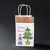 Christmas Theme Kraft Paper Gift Bags CARB-L009-A10-2