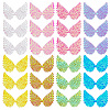 GOMAKERER 40Pcs 8 Colors Sparkling Cloth Cabochons FIND-GO0001-86-1
