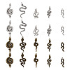 40 Pcs 10 Styles Alloy Pendants FIND-BT0001-01-2