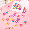 30Pcs 5 Colors Acrylic Beaded Connector Charms PALLOY-TAC0195-5