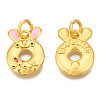 Alloy Enamel Pendants KK-N238-057-1