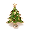 Christmas Alloy Rhinestone Lapel Pins for Backpack Clothes JEWB-C052-01A-KCG-2