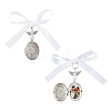 316 Surgical Stainless Steel Locket Pendants PALLOY-FH00049-1