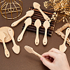 20Pcs Bamboo Short Fan Handle DIY-FH0010-40B-3
