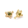 Brass Micro Pave Cubic Zirconia Pendants KK-D504-26C-G-2