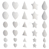 DICOSMETIC 30Pcs 15 Style 304 Stainless Steel Pendants STAS-DC0001-07-1