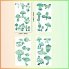4PCS 2 Styles PVC Stickers Dazzling Color Window Stickers 3D Laser Mushroom Electrostatic Glass Window Stickers JX827A-2