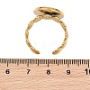 Shell Shape 304 Stainless Steel Cuff Ring Components SA-CBA098D-04G-D-3