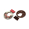 Printed Poplar Wood Pendants FIND-N005-74B-2
