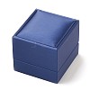 Imitation PU Leather Covered Wooden Jewelry Ring Boxes OBOX-F004-09B-2