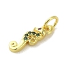 Real 18K Gold Plated Brass Pave Cubic Zirconia Pendants KK-M283-12B-02-2