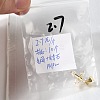 Brass Pave Clear Cubic Zirconia Pendants KK-M101-05G-07-4