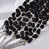 Synthetic Blue Goldstone Beaded Bracelets for Women G-P563-07P-13-3