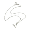 3Pcs 3 Style 304 Stainless Steel Cable Chain Macrame Pouch Empty Stone Holder for Pendant Necklaces Making NJEW-TA00117-2