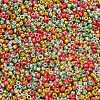 4 Colors Christmas 12/0 Glass Round Seed Beads SEED-X0058-04-2