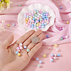 135Pcs 9 Colors Anti-Tarnish Electroplate Glass Beads Strands GLAA-TA0003-61-6