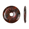Natural Brecciated Jasper Pendants G-C220-F02-50mm-5