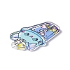 Transparent Printed Acrylic Pendants LS-TACR-G042-01E-3