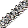 Electroplated Transparent Glass Beads Strands GL-CBA98F0-03B-1