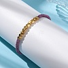 Polyester Cord Braided Bead Bracelets for Women BJEW-L698-01G-01-1