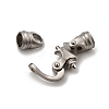 Tarnish Resistant 304 Stainless Steel Clasps STAS-M197-01-3