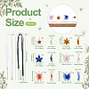 Kissitty DIY Flower and Butterfly Necklace Making Kit DIY-KS0001-34-3