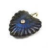 Natural Labradorite Carved Pendants G-C276-01G-06-2
