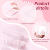  12Pcs 3 Styles Square Transparent Plastic Acrylic Minifigures Display Case AJEW-NB0005-74-4