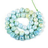 Anti-Tarnish Electroplate Glass Beads Strands GLAA-N010-10mm-13-3