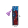 Flamingo Shape Pattern DIY Diamond Painting Bookmark with Tassel Pendants Kits PW-WG983E9-01-2