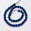 Electroplate Natural Druzy Agate Beads Strands X-G-G708-6mm-03-2