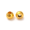 Tibetan Style Brass Spacer Beads KK-WH0063-09G-2