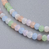 Frosted Glass Beads Strands X-FGLA-T002-10A-3