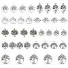 SUNNYCLUE 90Pcs 9 Style Tibetan Style Alloy Pendants TIBEP-SC0001-97-1