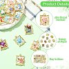 18Pcs 18 Styles Alloy Enamel Pendants FIND-CJ0008-86-3