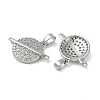 Brass Micro Pave Cubic Zirconia Pendants KK-U045-12P-2