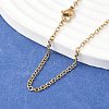Trendy Unisex 304 Stainless Steel Cable Chain Necklaces X-NJEW-L043-16G-1