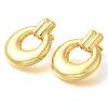 Rack Plating Ring Brass Stud Earrings EJEW-I310-05G-2