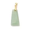 Natural Green Aventurine Pendants G-C045-01G-G-2